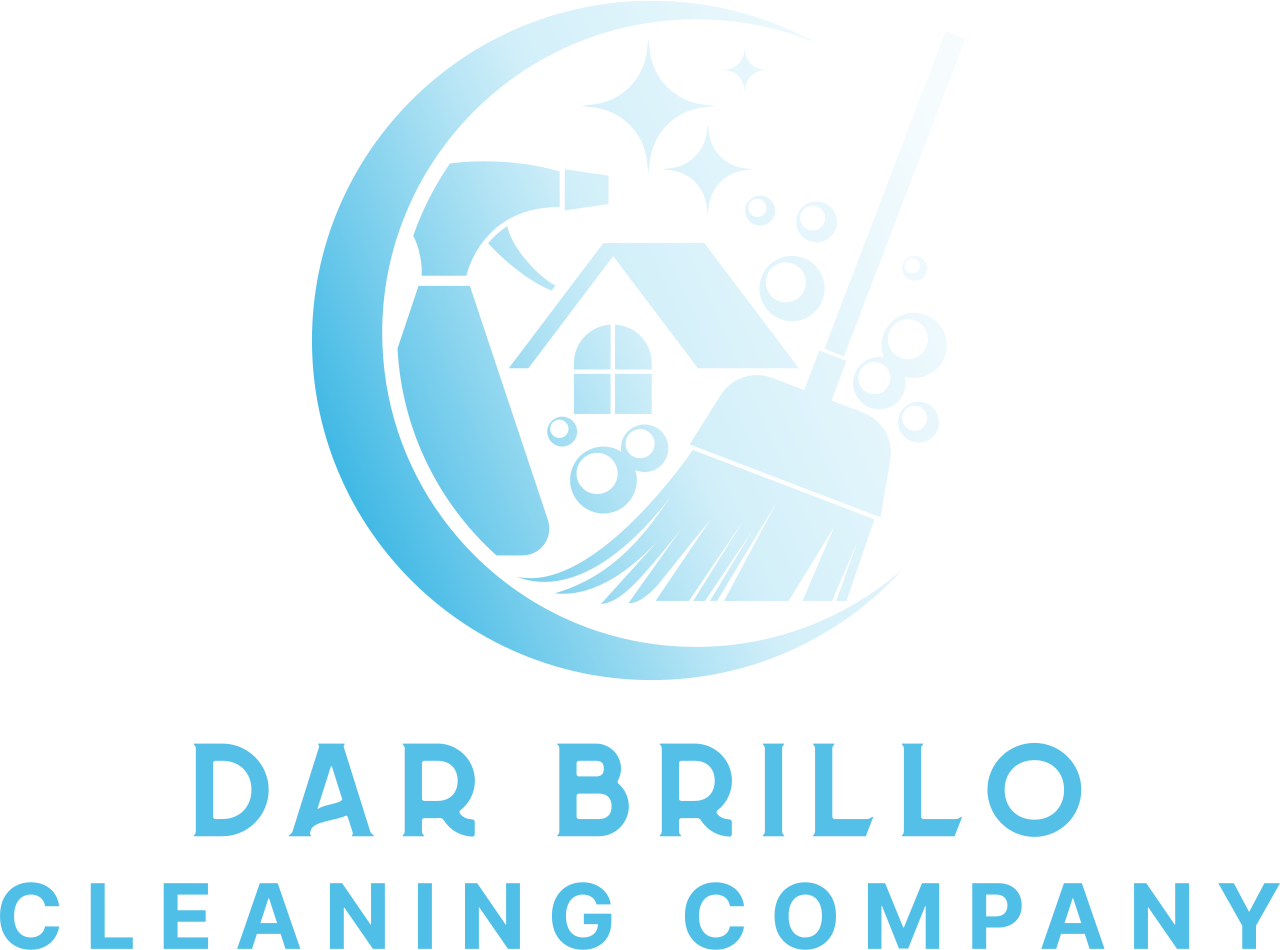 The logo for dar brillo cleaning company